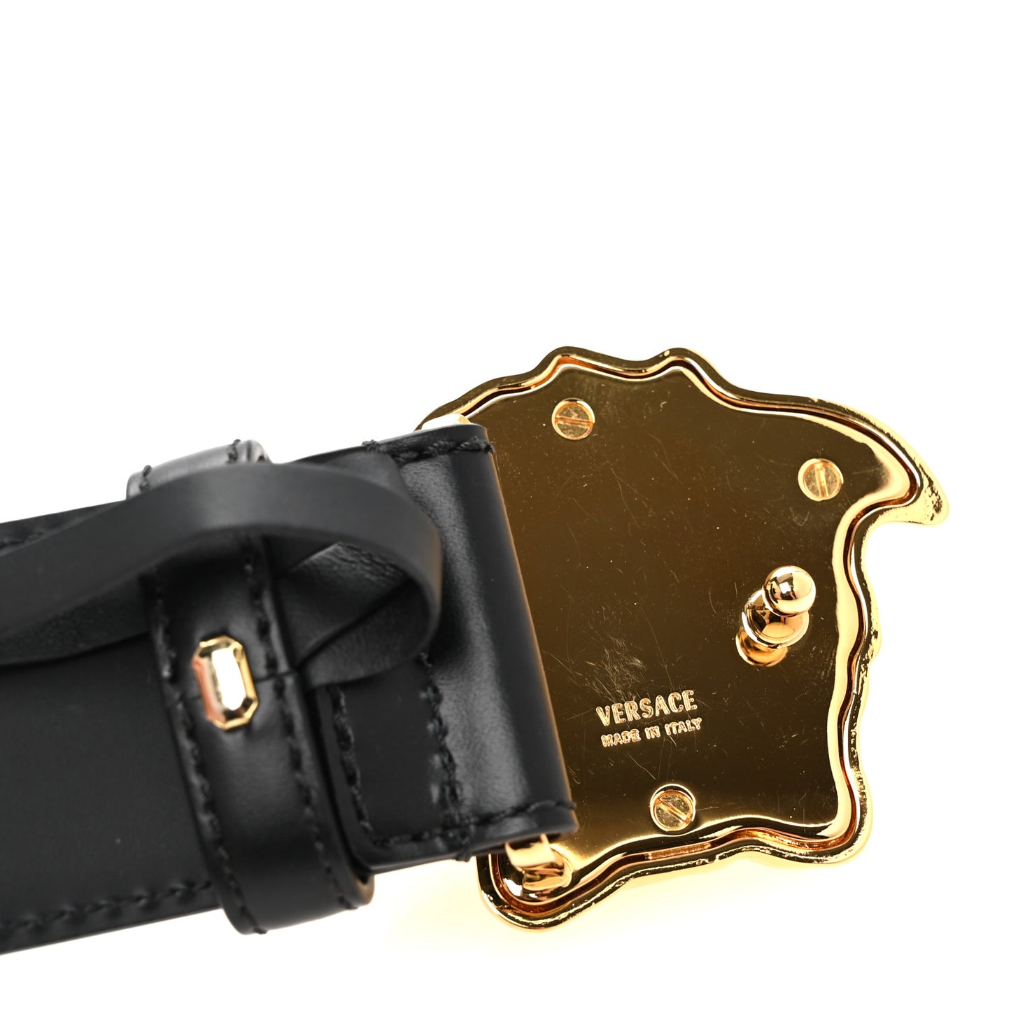 Calfskin 4cm La Medusa Belt 90 36 Black