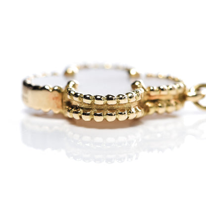 Van Cleef & Arpels 18K Yellow Gold Mother of Pearl 5 Motifs Magic Alhambra Bracelet 9 of 12