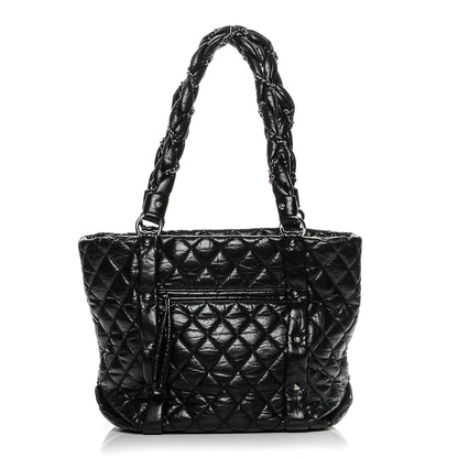 Chanel Distressed Lambskin Vintage Ligne Lady Braid Tote Black 1 of 7