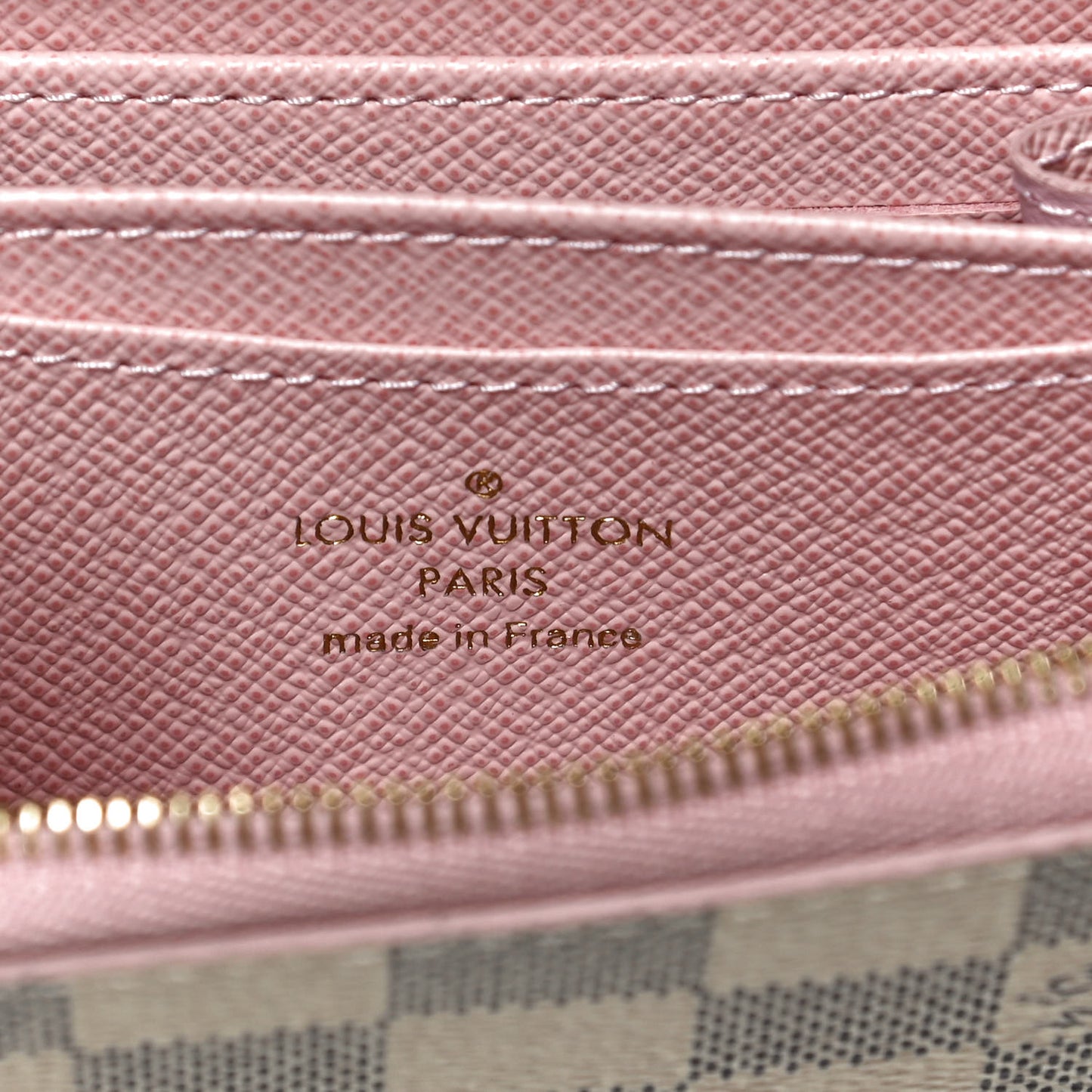 Damier Azur Zippy Coin Purse Rose Ballerine