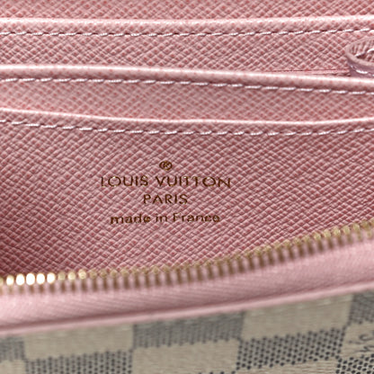 Louis Vuitton Damier Azur Zippy Coin Purse Rose Ballerine 6 of 9