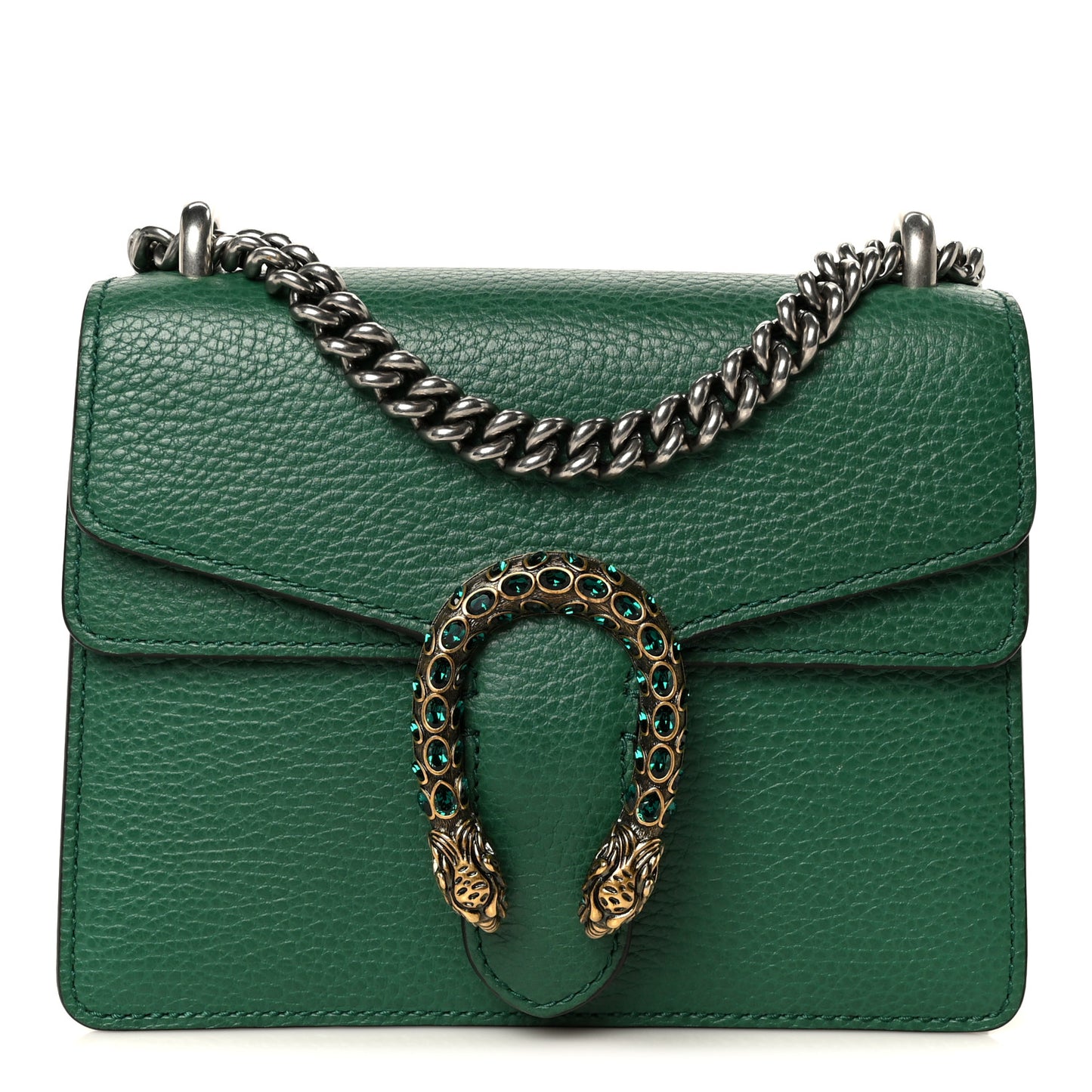 Calfskin Mini Dionysus Shoulder Bag Emerald