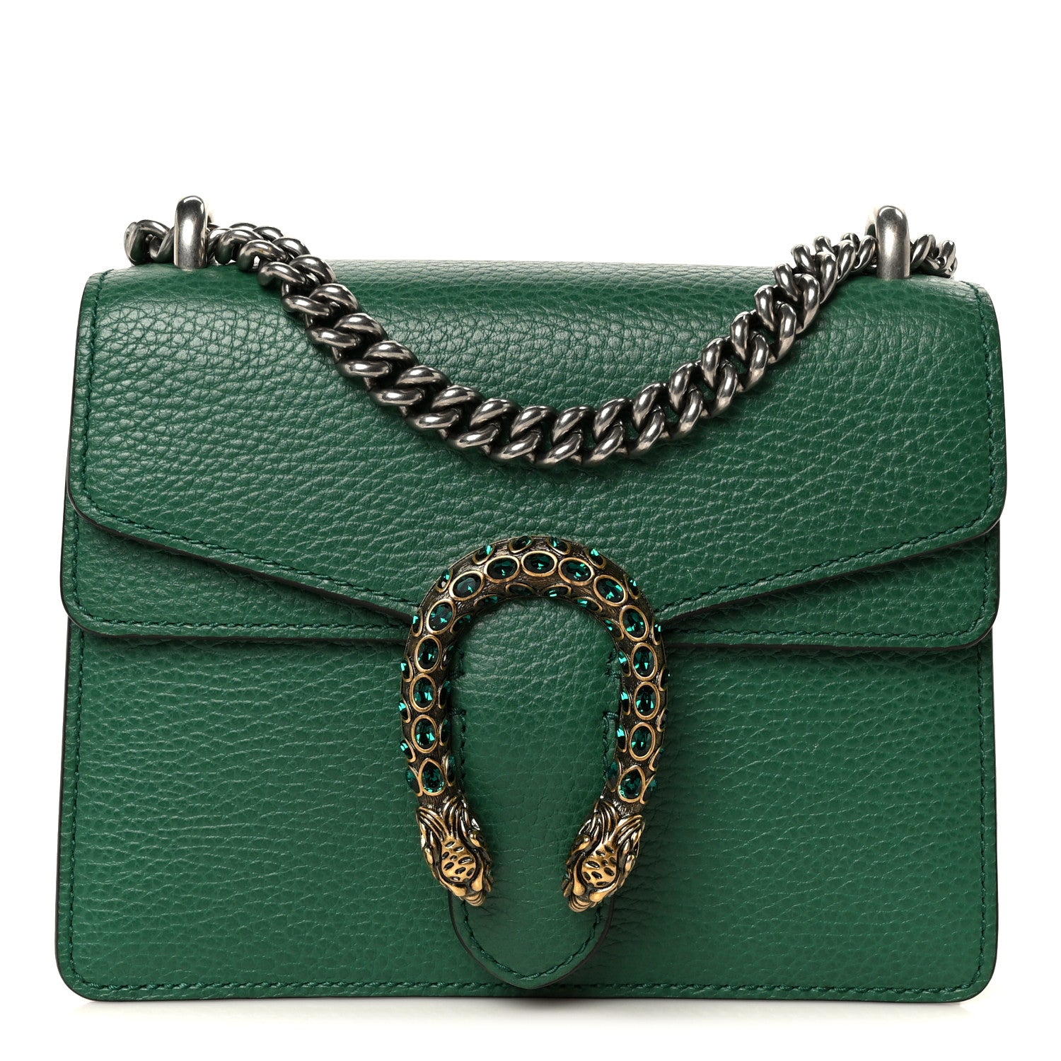 Gucci Calfskin Mini Dionysus Shoulder Bag Emerald 1 of 12