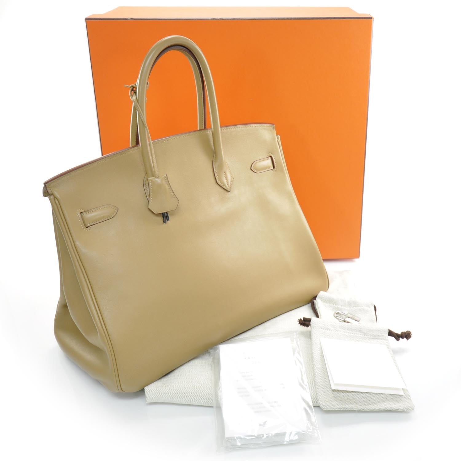 Hermes Swift Birkin 35 Bisque Biscuit 3 of 11