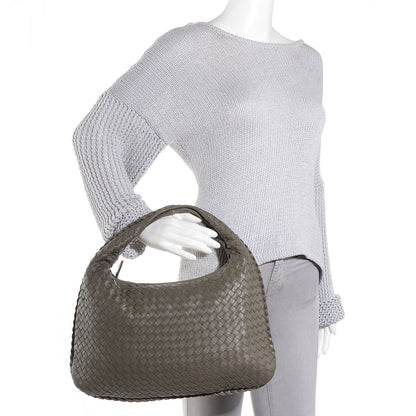 Bottega Veneta Nappa Intrecciato Medium Veneta Hobo Shadow 2 of 9