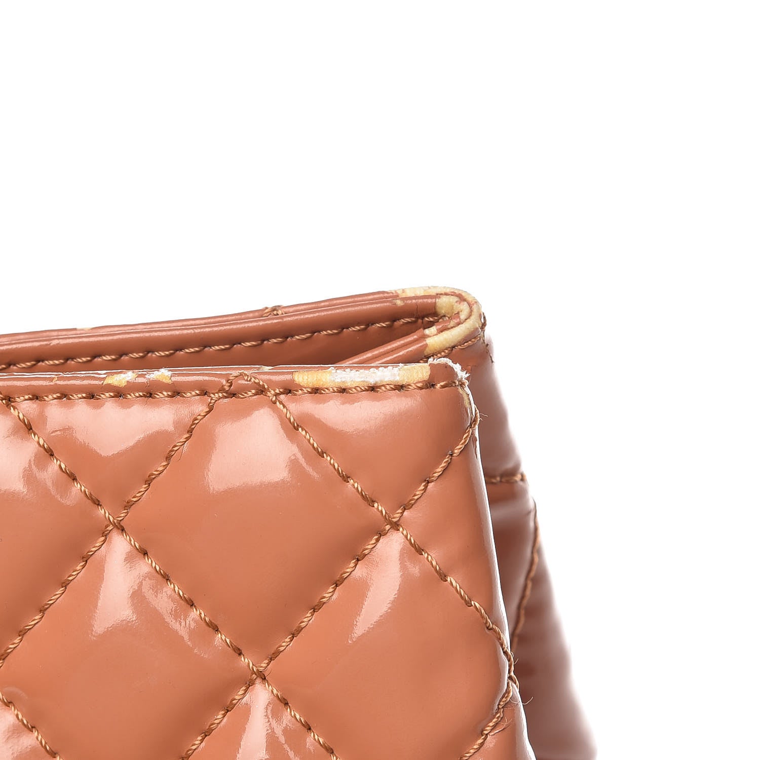 Chanel Vinyl Quilted In The Business North South Tote Orange 13 of 22