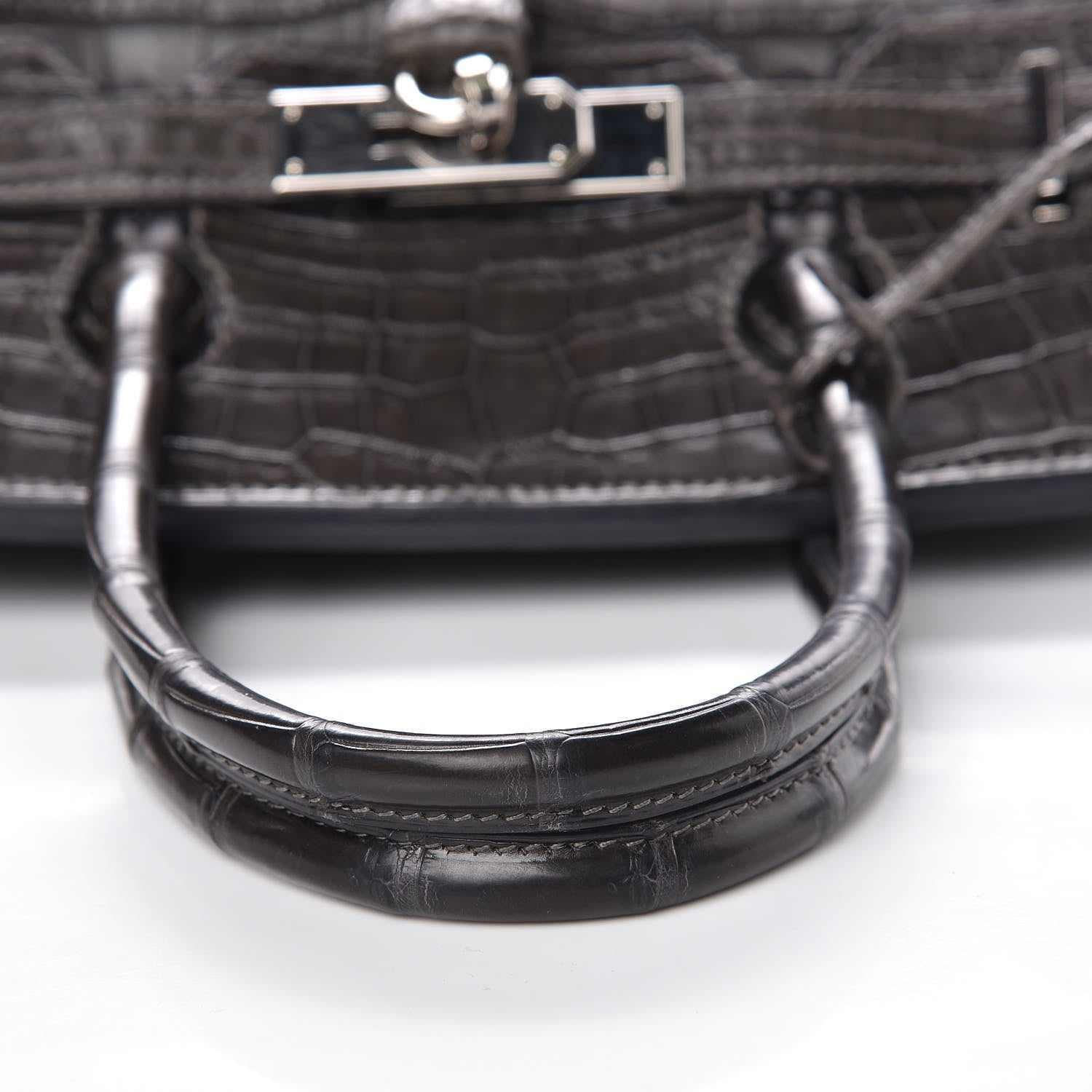 Hermes Matte Niloticus Crocodile Birkin 30 Gris Elephant 39 of 45