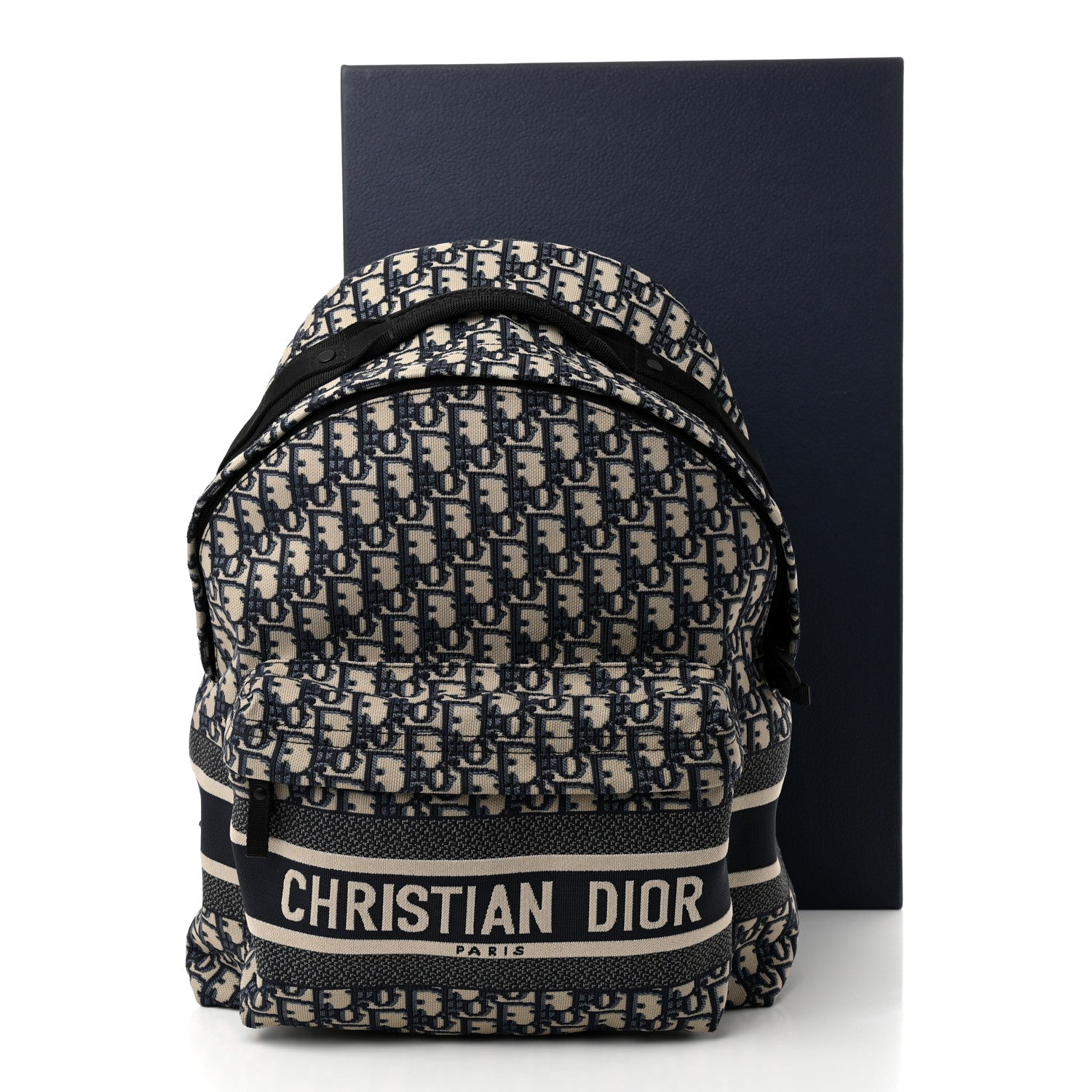 Christian Dior Oblique Diortravel Backpack Blue 11 of 11