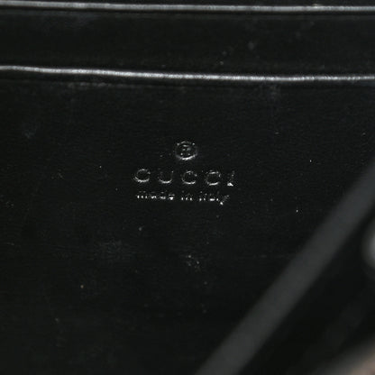 Gucci Calfskin Matelasse GG Marmont Chain Wallet Black 6 of 12