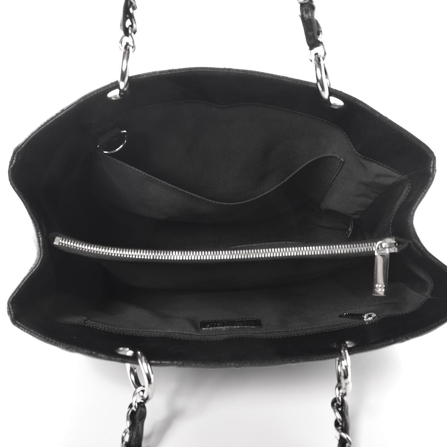 Caviar Quilted Grand Shopping Tote GST Black