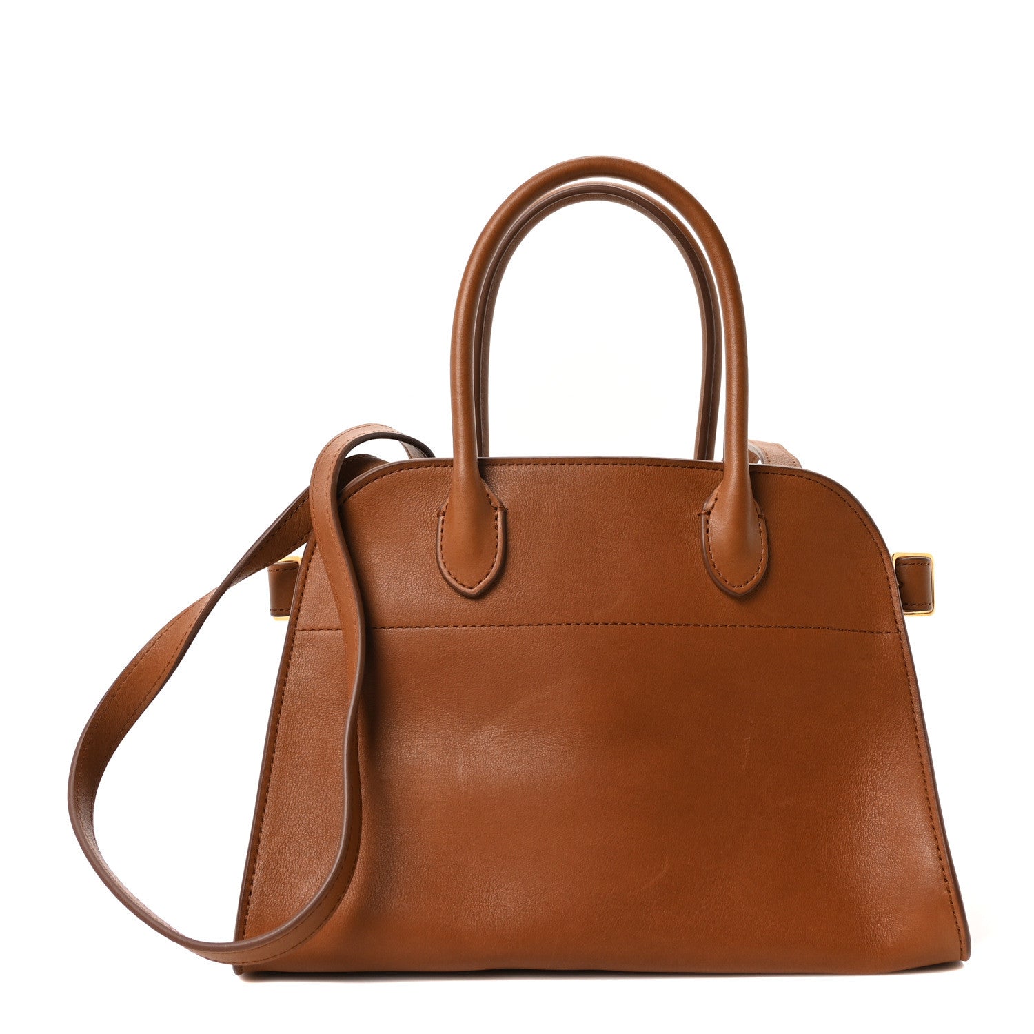 The Row Polished Saddle Calfskin Soft Margaux 10 Bag Cuir 1 of 9