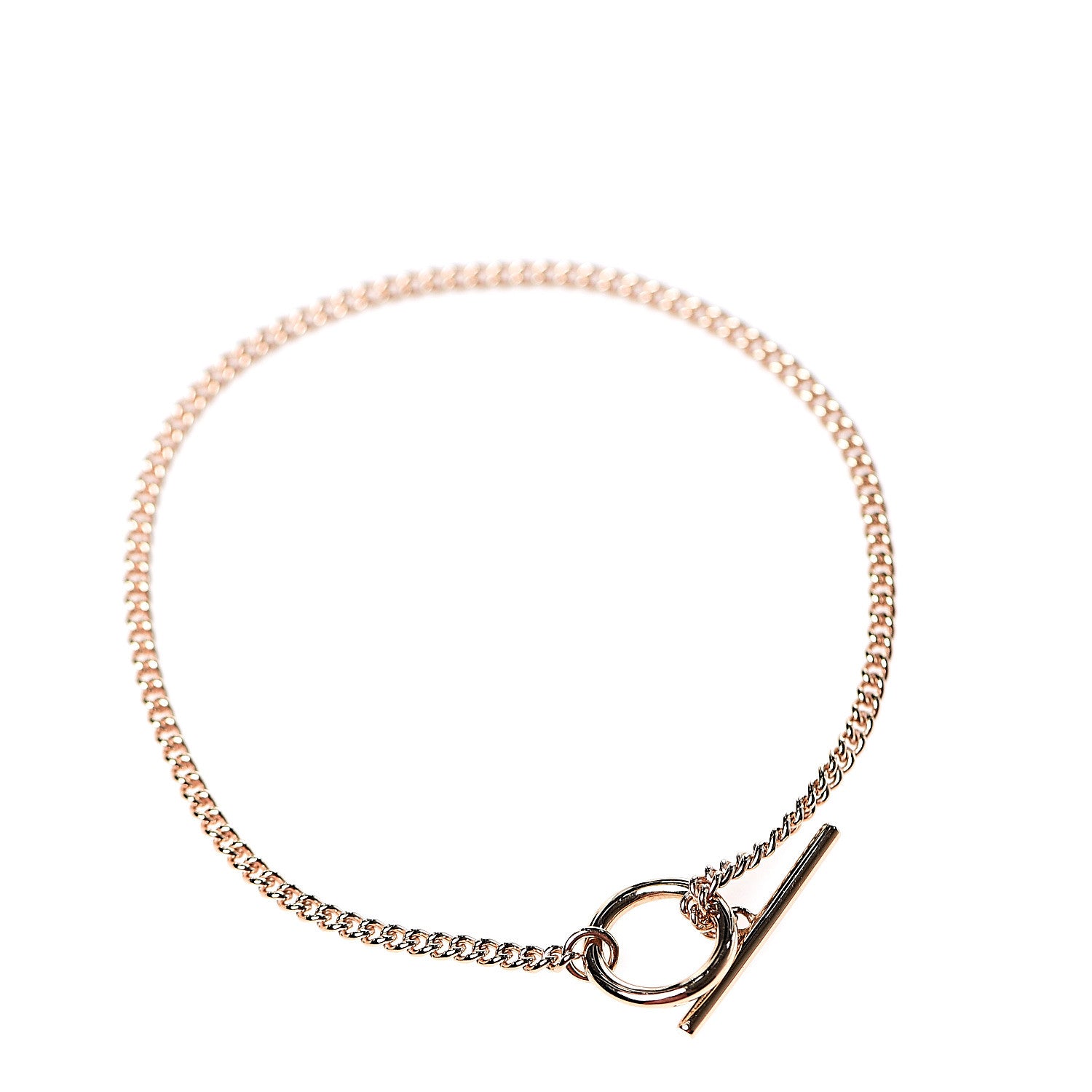 Hermes 18K Rose Gold Small Echappee Bracelet SH 2 of 3