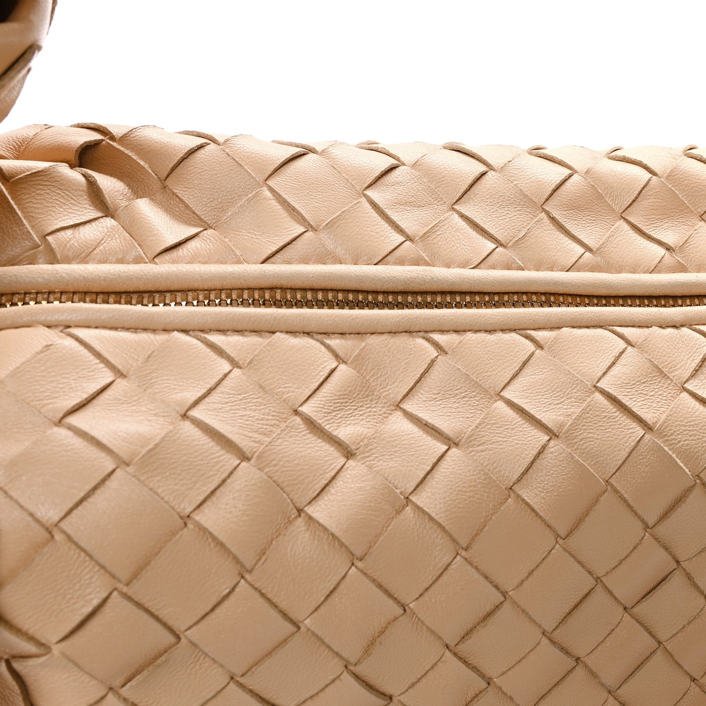 Nappa Intrecciato Small Jodie Hobo Almond