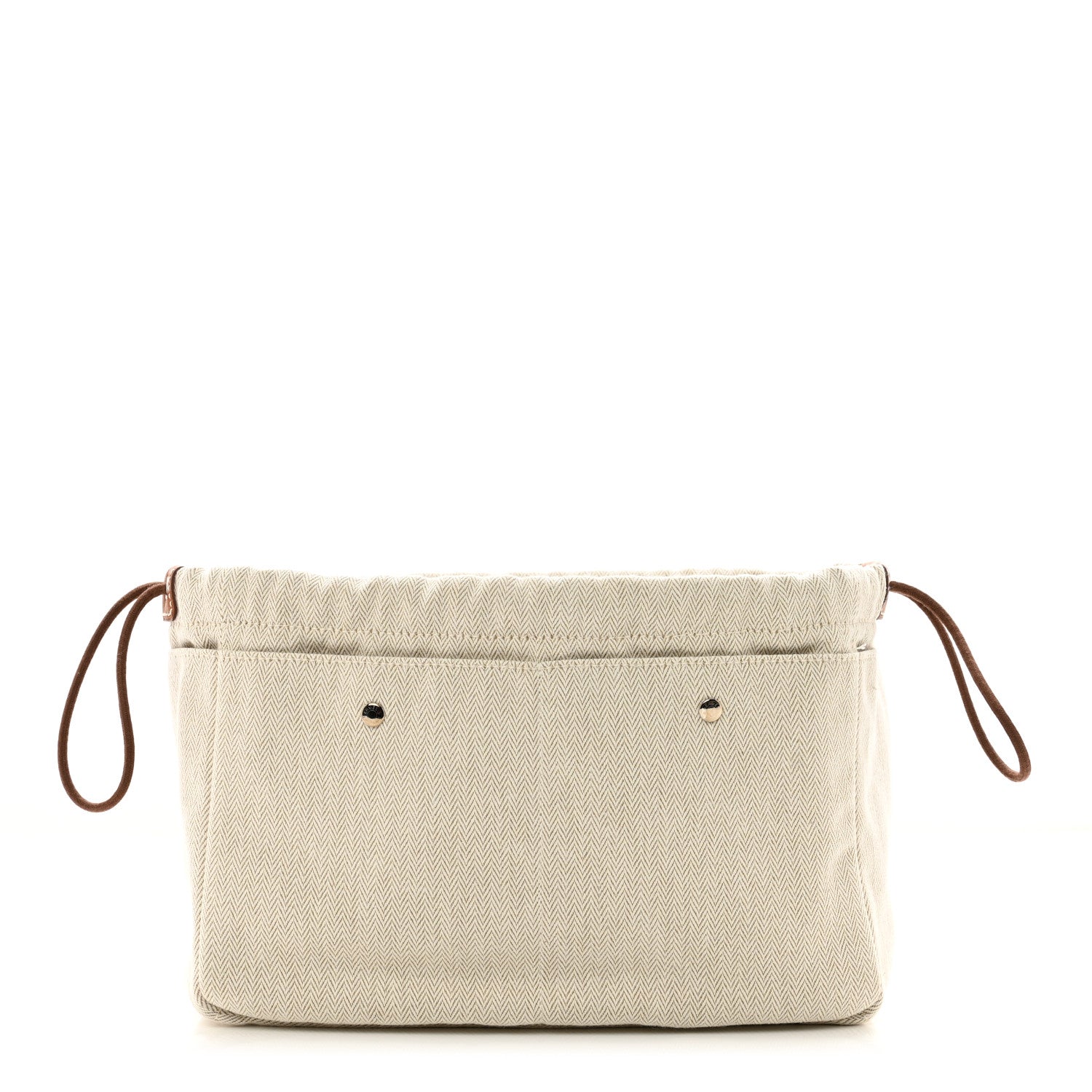 Hermes Canvas Barenia Fourbi 25 MM Pouch Naturel Fauve 1 of 6