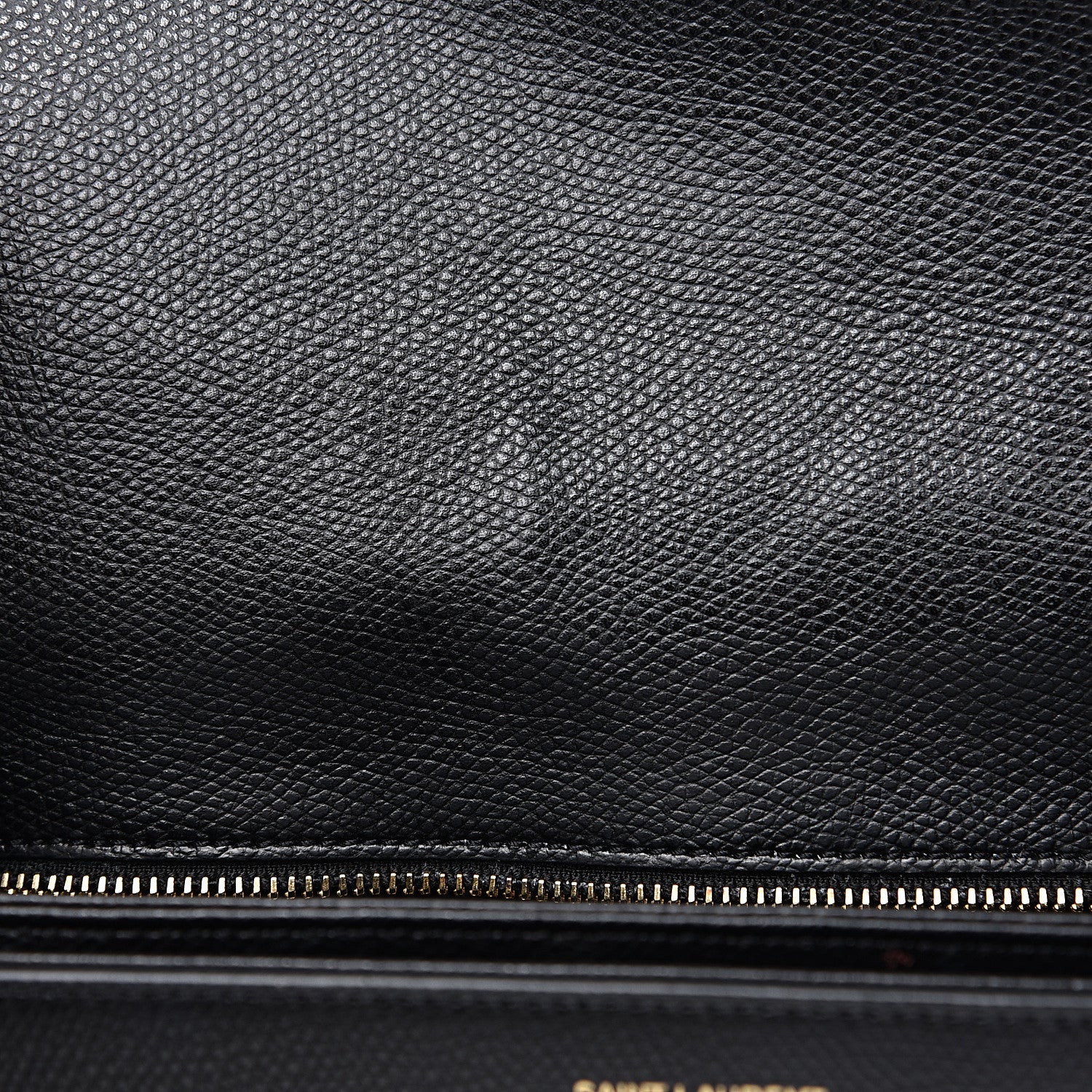 Saint Laurent Textured Calfskin Medium Classic Monogram Universite Bag Black 11 of 14