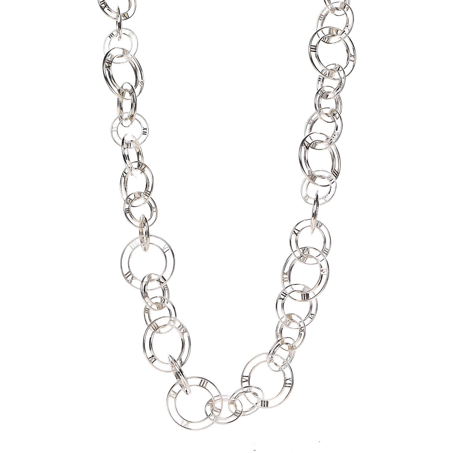 Tiffany Sterling Silver Atlas Link Necklace 1 of 5