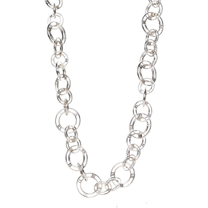 Tiffany Sterling Silver Atlas Link Necklace 1 of 5