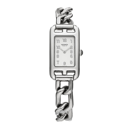 Hermes Stainless Steel 17mm Nantucket Quartz Watch 1 of 5