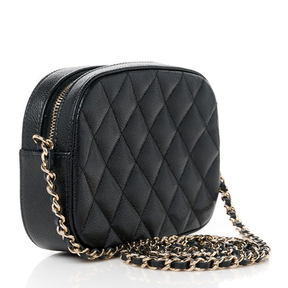 Chanel Caviar Quilted Chain Camera Bag Black 3 of 11