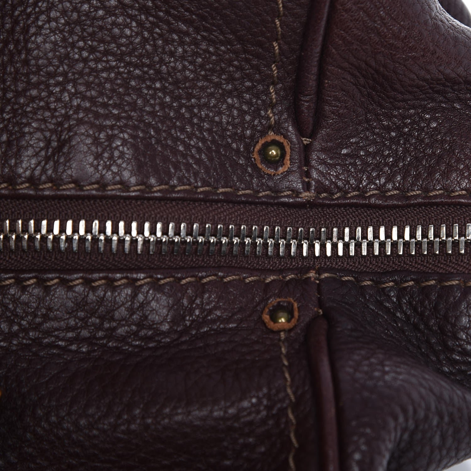 Chloe Calfskin Paddington Front Pocket Tote Chocolate 6 of 9