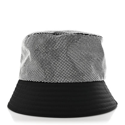 Prada Crystal Tessuto Bucket Hat L Black Acciaio 5 of 8