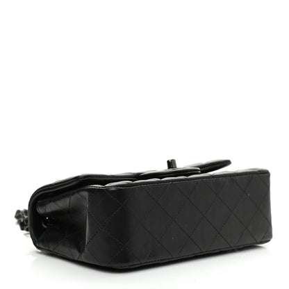 Chanel Lambskin Quilted Mini Rectangular Flap So Black 4 of 9