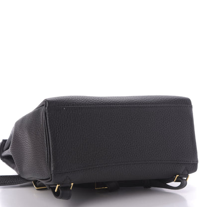 Hermes Taurillon Clemence Kelly Ado Backpack Black 3 of 9
