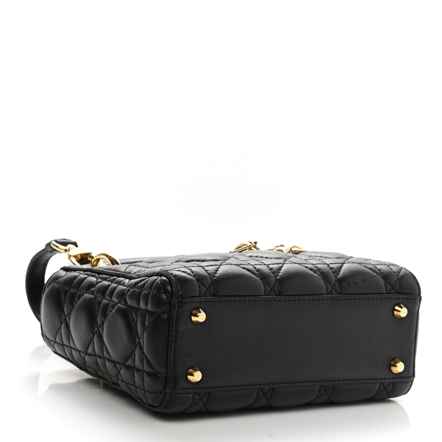 Lambskin Cannage Mini Lady Dior Black