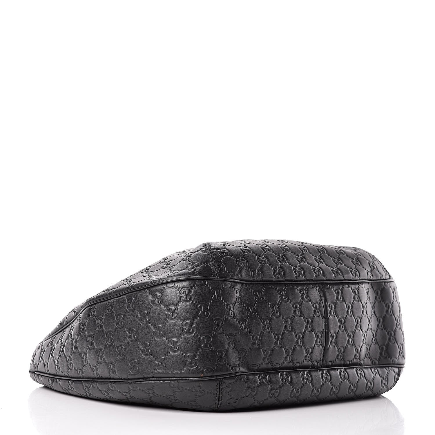 Gucci Guccissima Large New Ladies Web Hobo Black 4 of 12