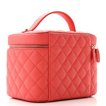 Chanel Caviar Quilted Large Vanity Pouch Red 3 of 19