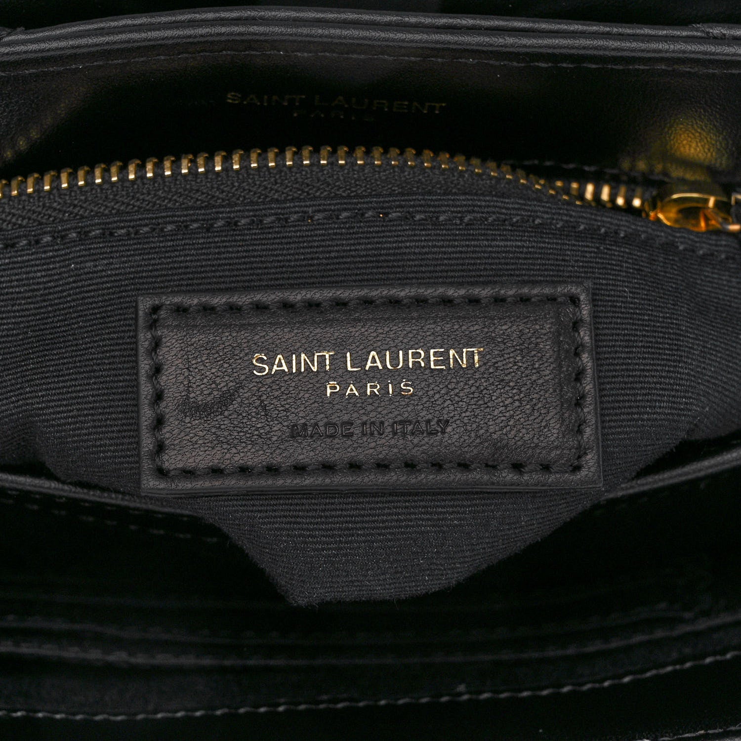 Saint Laurent Calfskin Y Quilted Monogram Toy Loulou Crossbody Bag Black 8 of 12