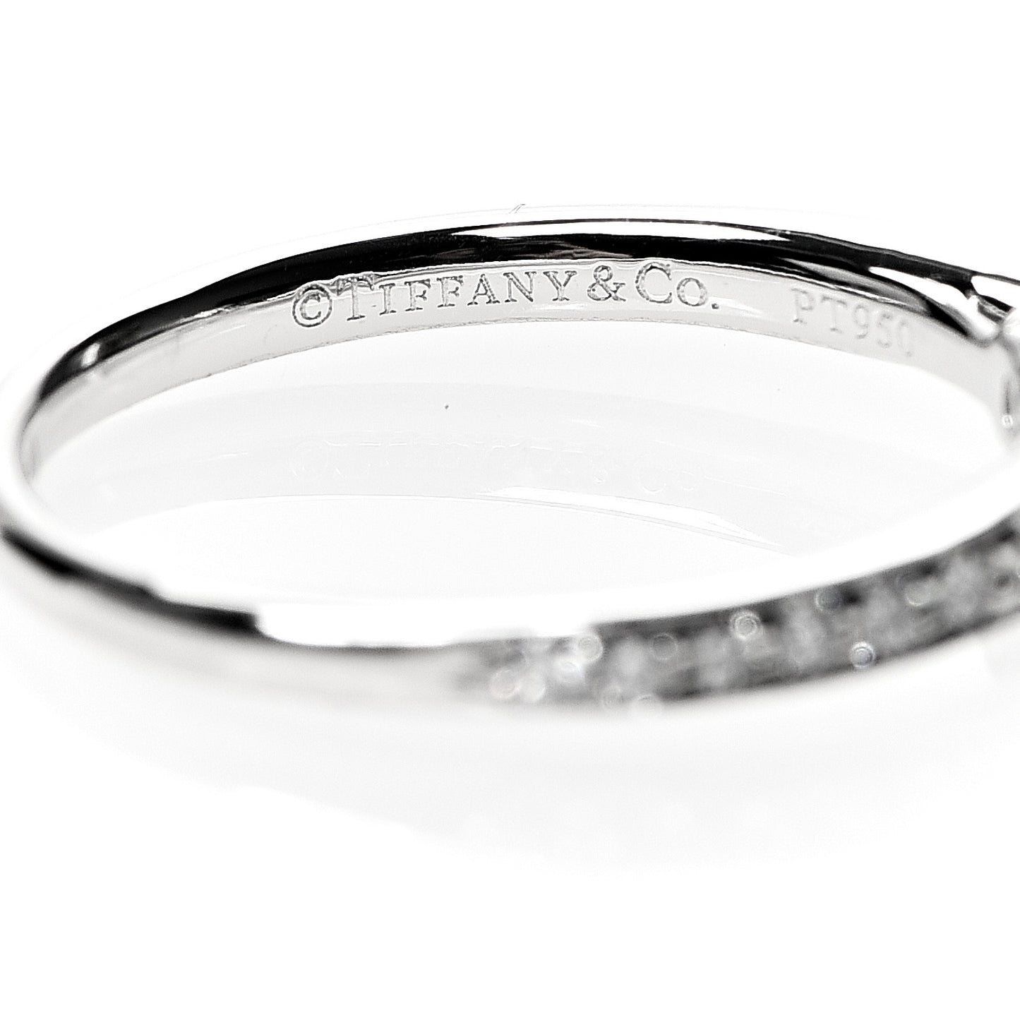 Platinum Diamond .31ct Round Brilliant Harmony Engagement Ring 49 4.75