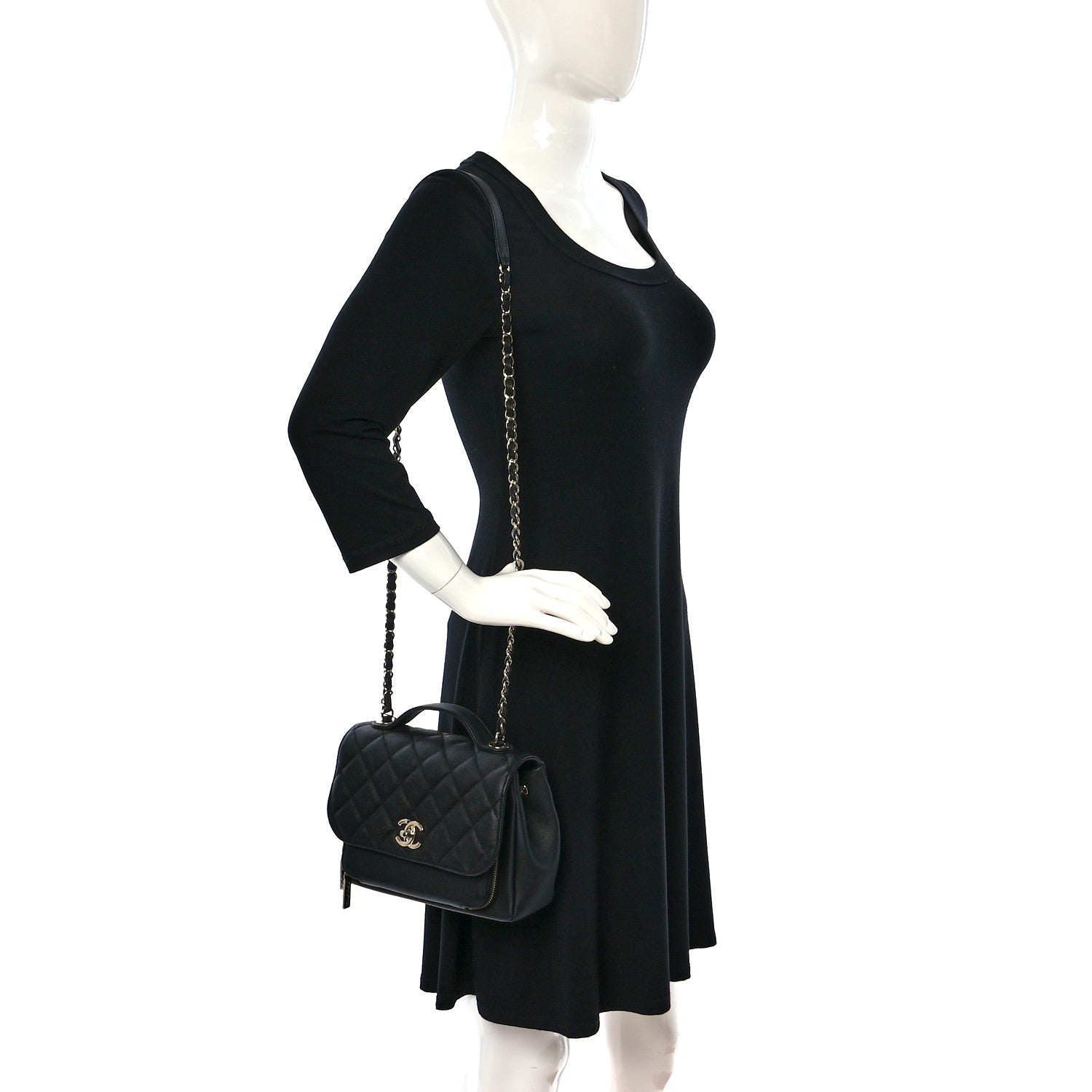 Chanel Caviar Quilted Medium Business Affinity Flap Black 2 of 10