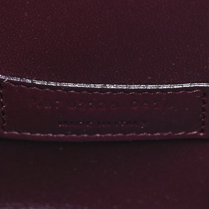 Saint Laurent Patent Calfskin Rendez-Vous Hobo Dark Red Wine 8 of 11