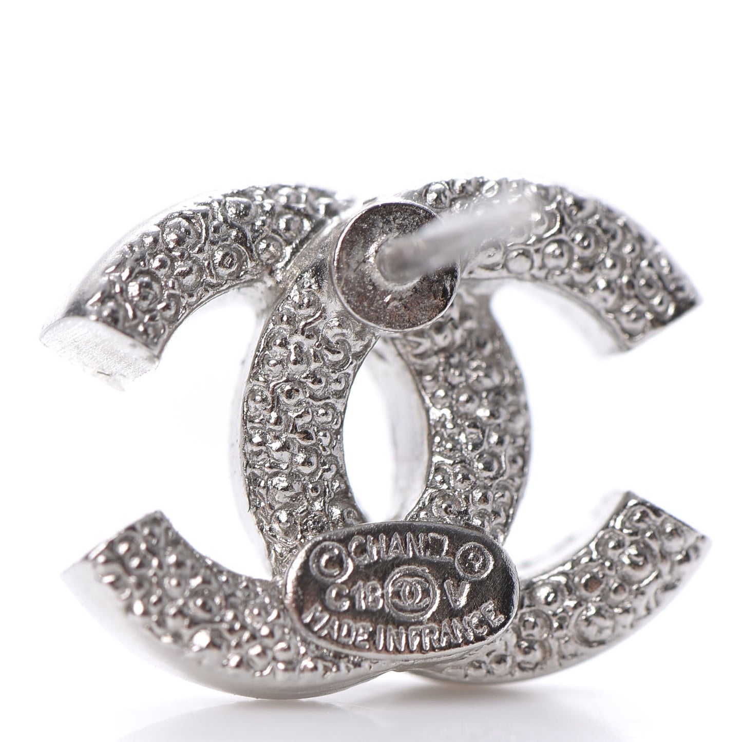 Crystal Mini Timeless CC Earrings Silver