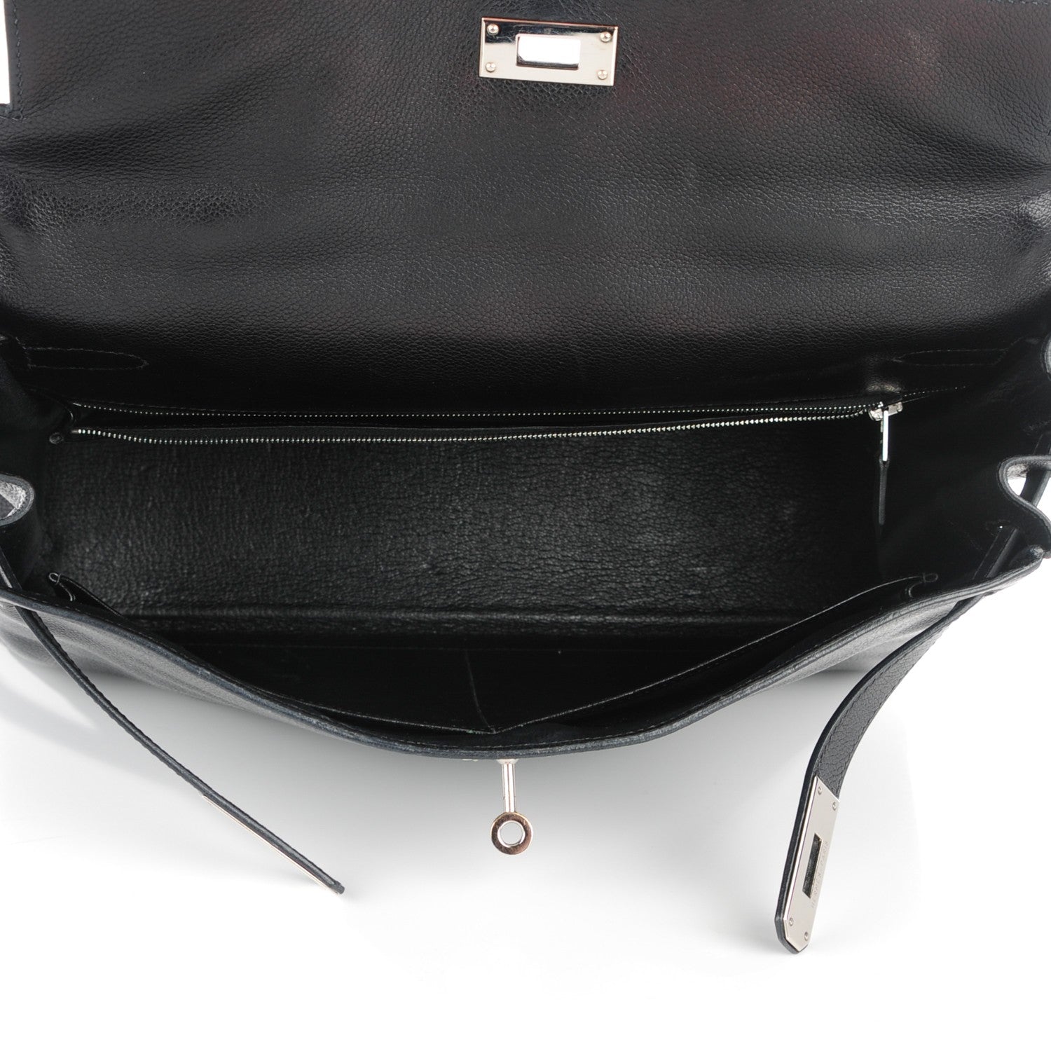Hermes Evergrain Kelly Retourne 35 Black 18 of 19