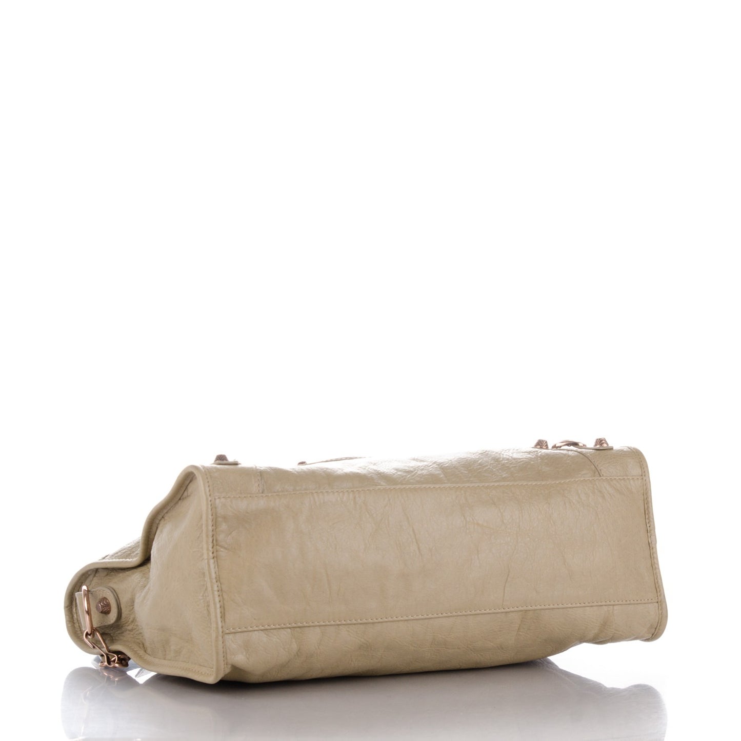 Agneau Giant 12 Rose Gold Hardware City Latte Beige