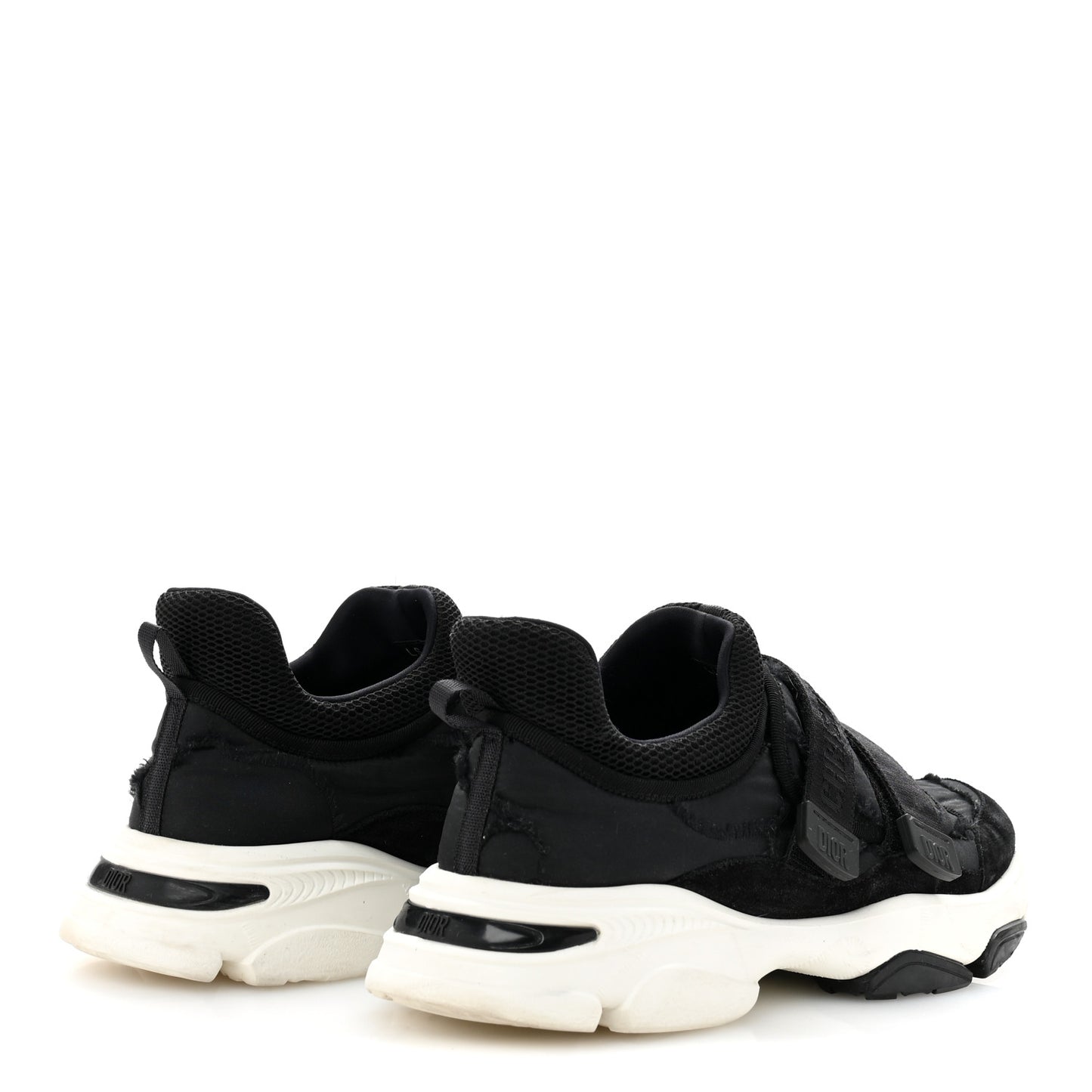 Technical Fabric Nylon Camouflage Womens D-Wander Sneakers 41 Black