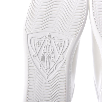 Gucci Calfskin Miro Soft Tennis Embroidered Womens Ace Sneakers 39.5 White Rio Blue 11 of 12