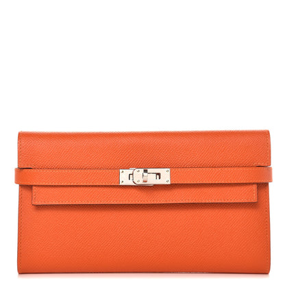 Hermes Epsom Kelly Longue Wallet Orange 1 of 9