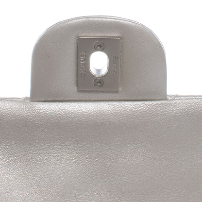 Chanel Lambskin Medium Double Flap Silver 5 of 8
