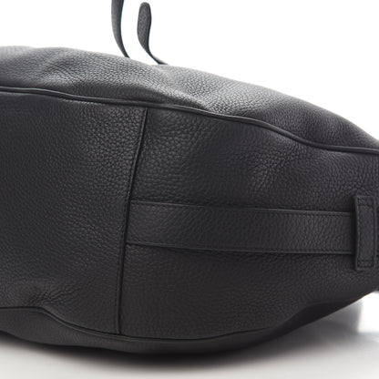 Christian Dior Grained Calfskin Saddle Soft Bag Black 8 of 9