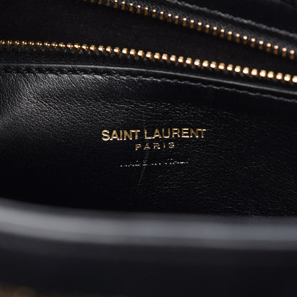 Saint Laurent Smooth Calfskin Medium Monogram Cabas Black 7 of 7