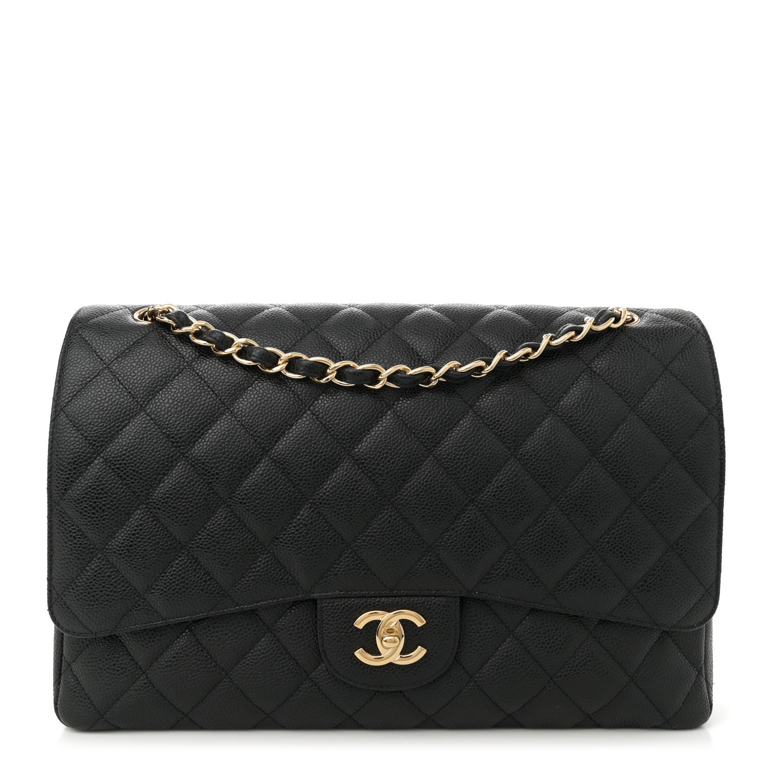 Chanel Caviar Quilted Maxi Single Flap Black 1 of 10