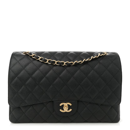 Chanel Caviar Quilted Maxi Single Flap Black 1 of 10