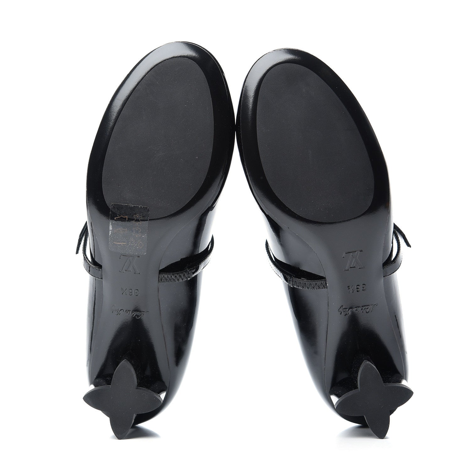 Louis Vuitton Patent Uniformes Silhouette 40mm Pumps 36.5 Black 6 of 10