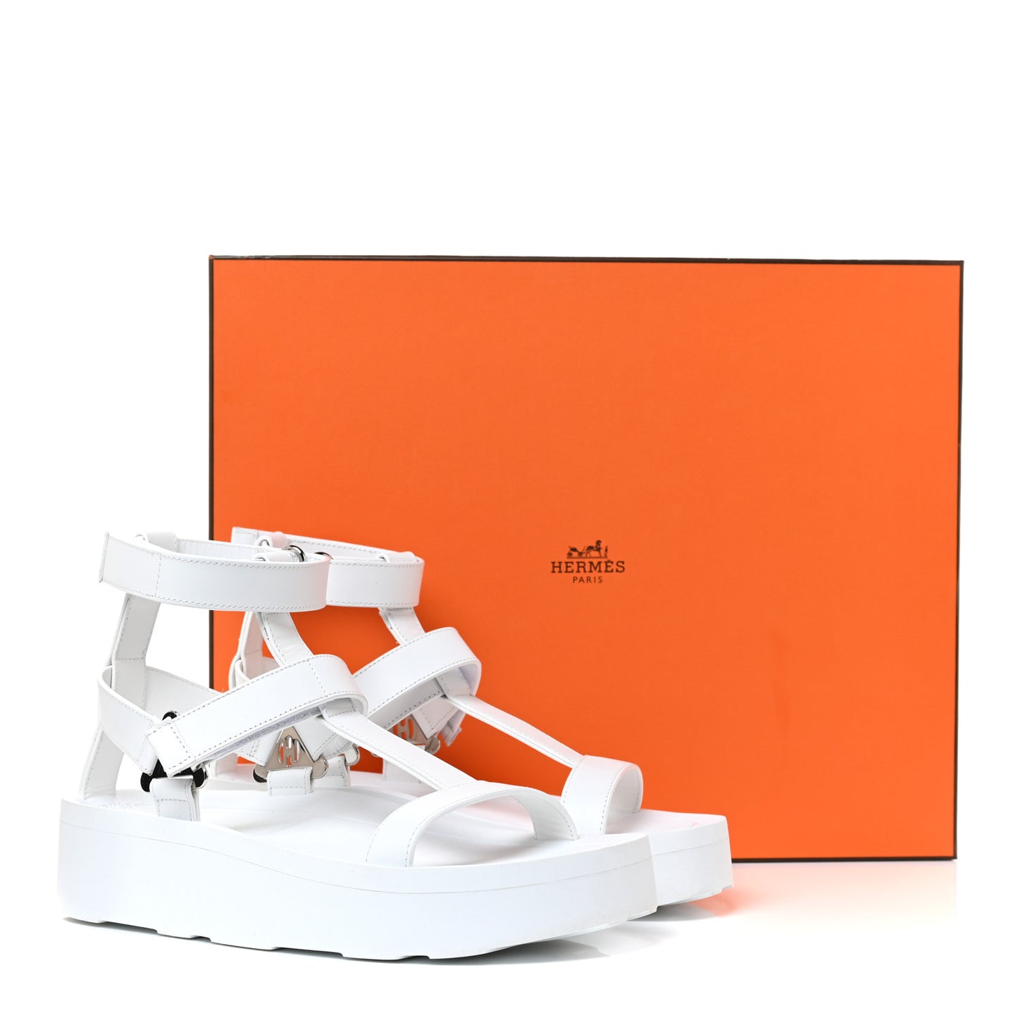 Calfskin Womens Enid Sandals 37 White