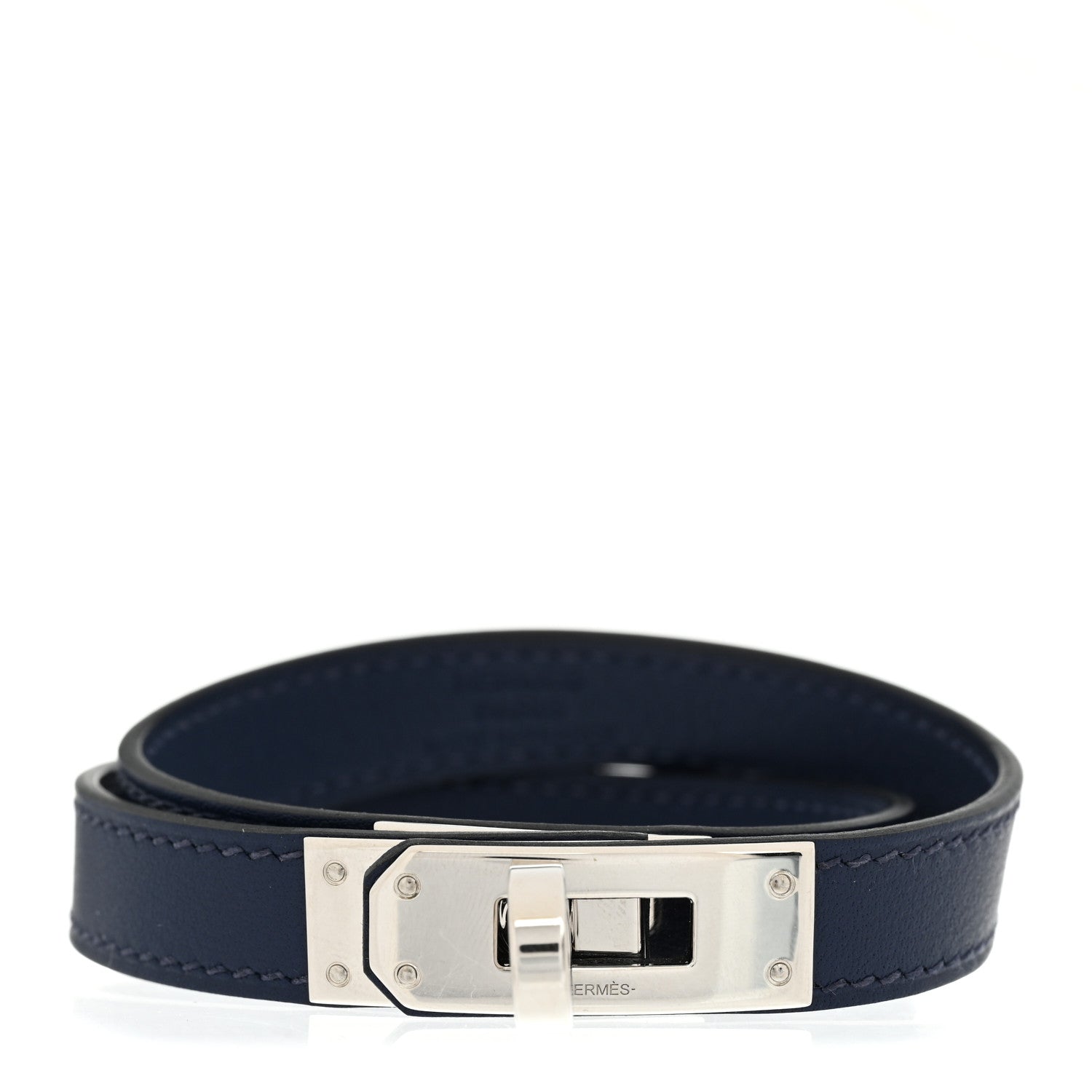 Hermes Swift Kelly Double Tour Bracelet T5 Bleu Saphir 1 of 7