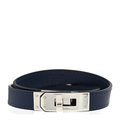 Hermes Swift Kelly Double Tour Bracelet T5 Bleu Saphir 1 of 7