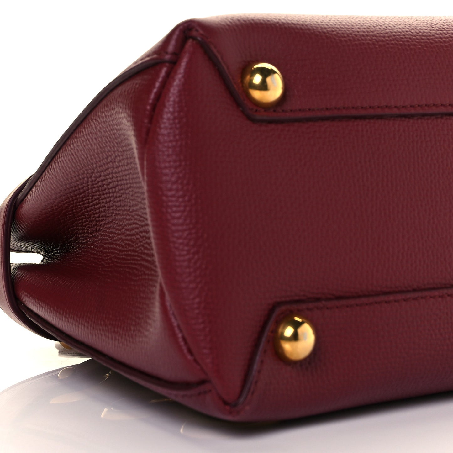 Grainy Calfskin House Check Grommet Baby Banner Tote Crimson